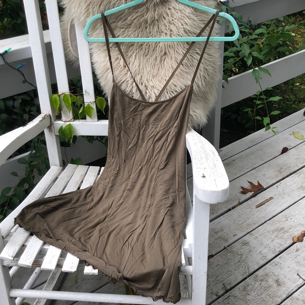 American Apparel Brown Mini Dress
